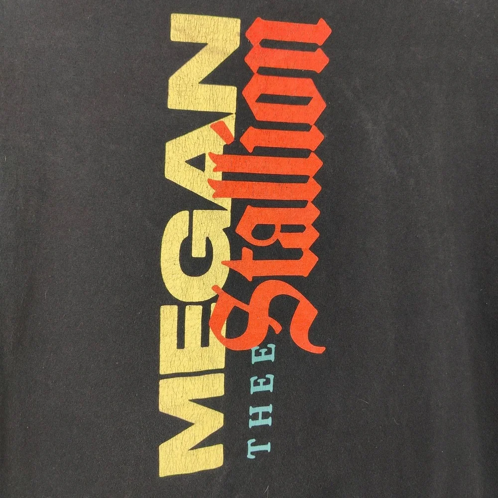 Megan Thee Stallion Hot Girl Summer Tour T-Shirt Size Medium Black Las Vegas Rap